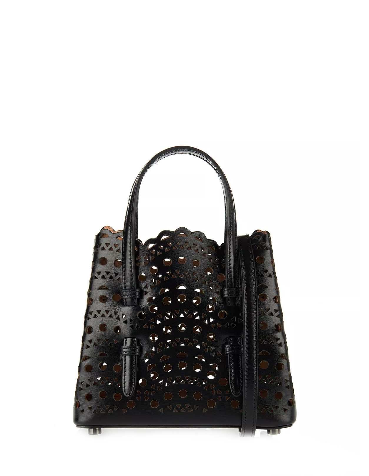 Black Mina 16 Micro Bag ALAIA Russocapri