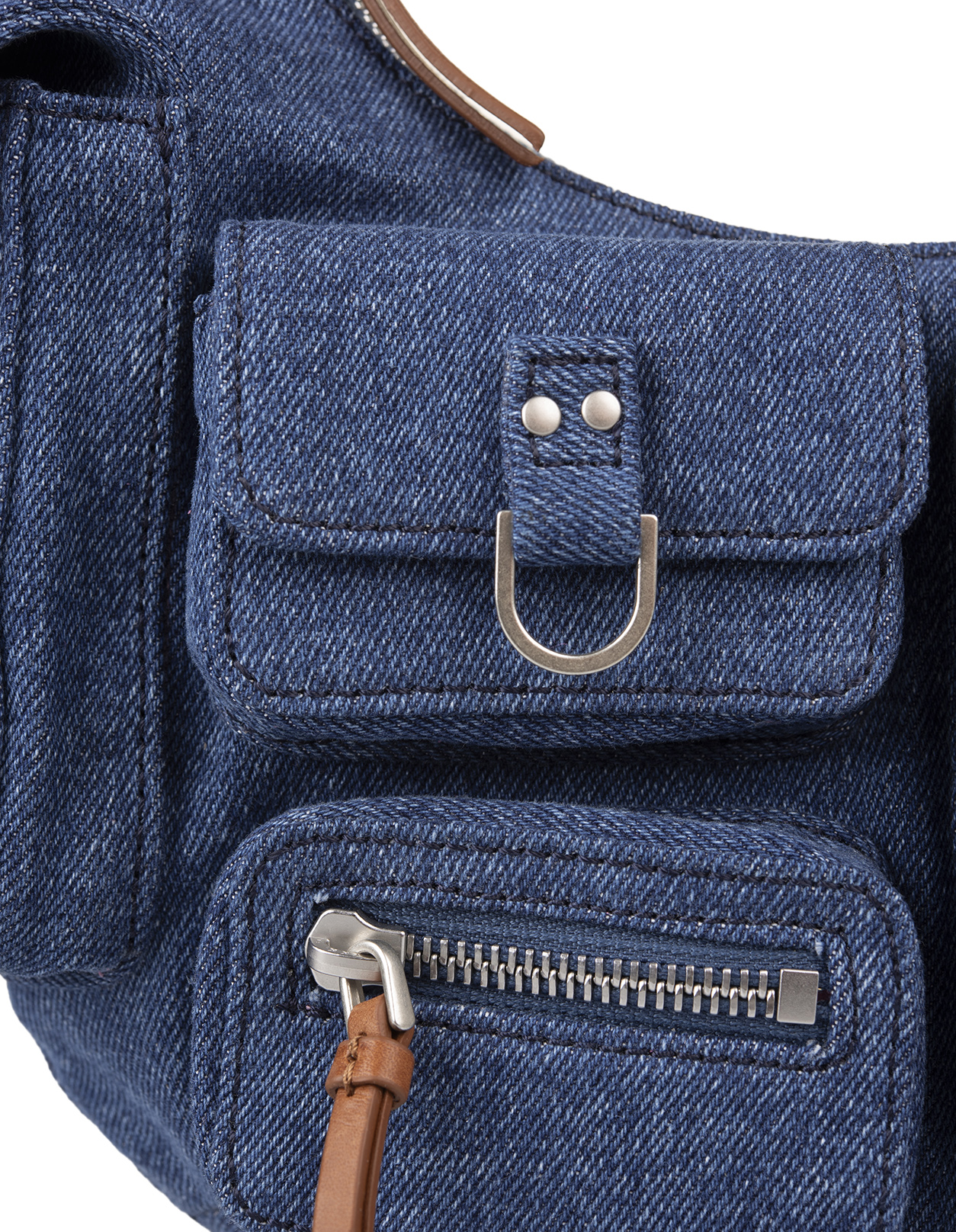 Blumarine Small Cargo Bag with Pockets