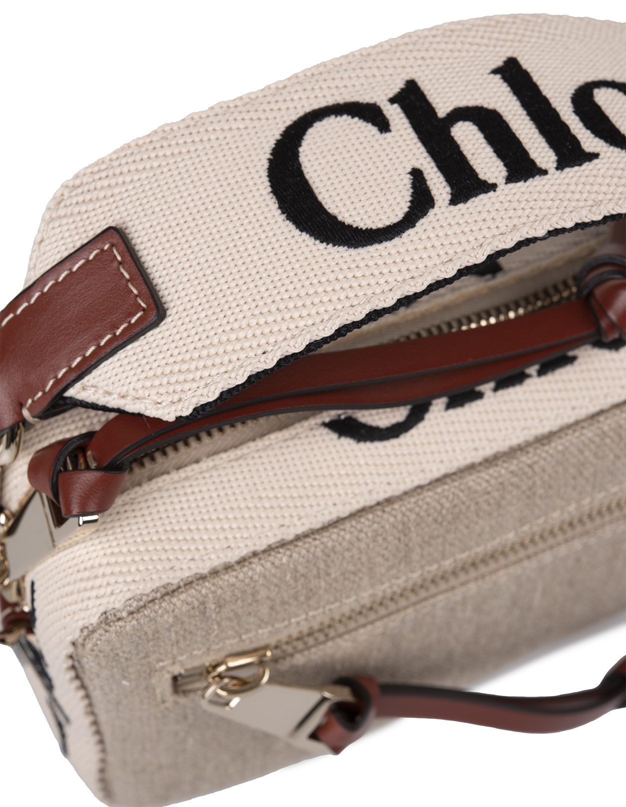 Chloe Woody Linen Belt Bag