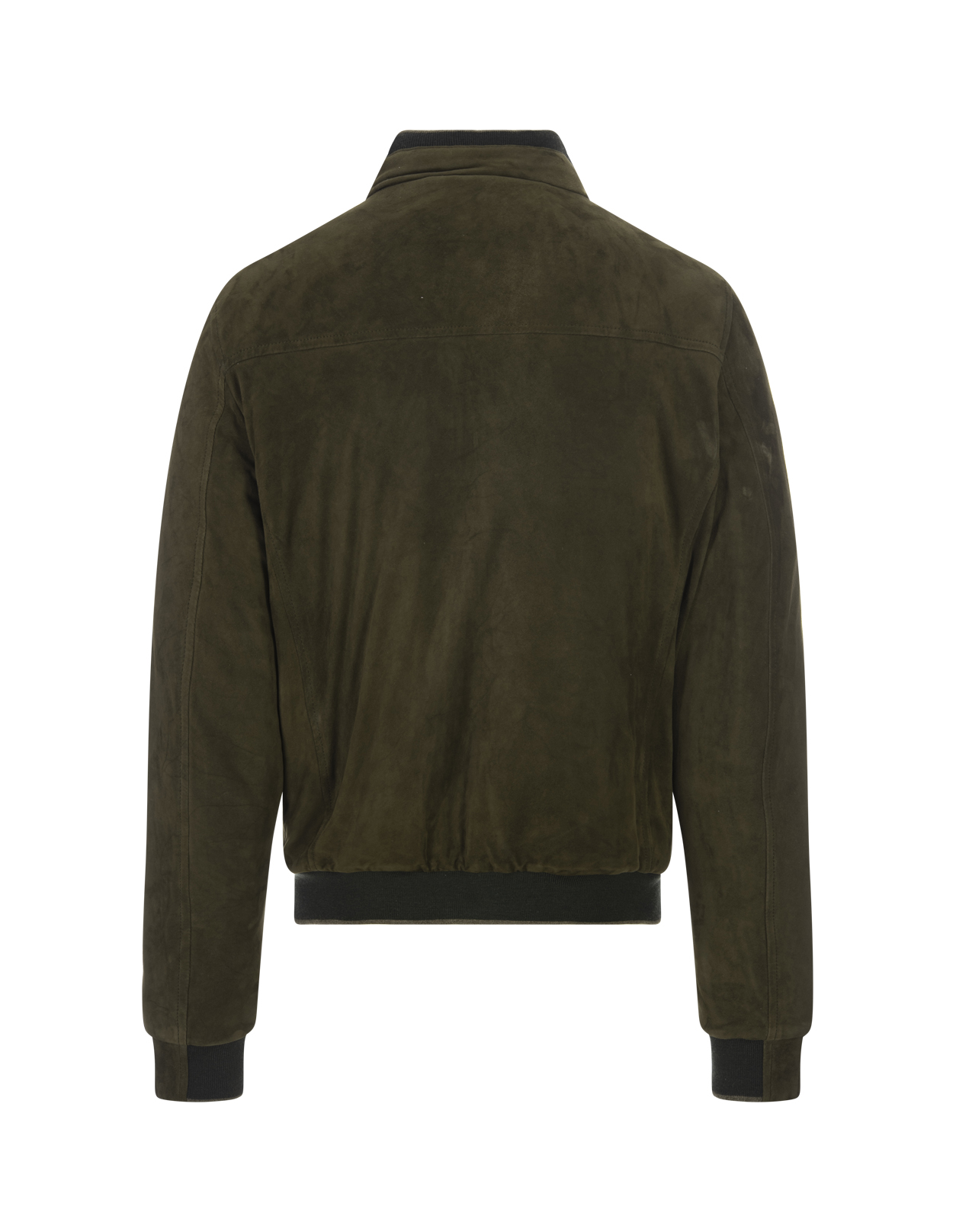 Brown Suede Bomber Jacket - FEDELI - Russocapri