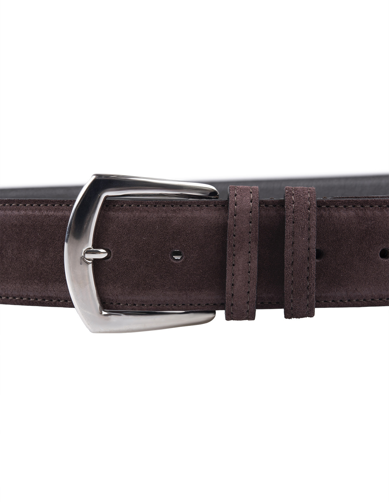 Kiton Belt K Logo Leather Size 44 US Brown 01BT0102