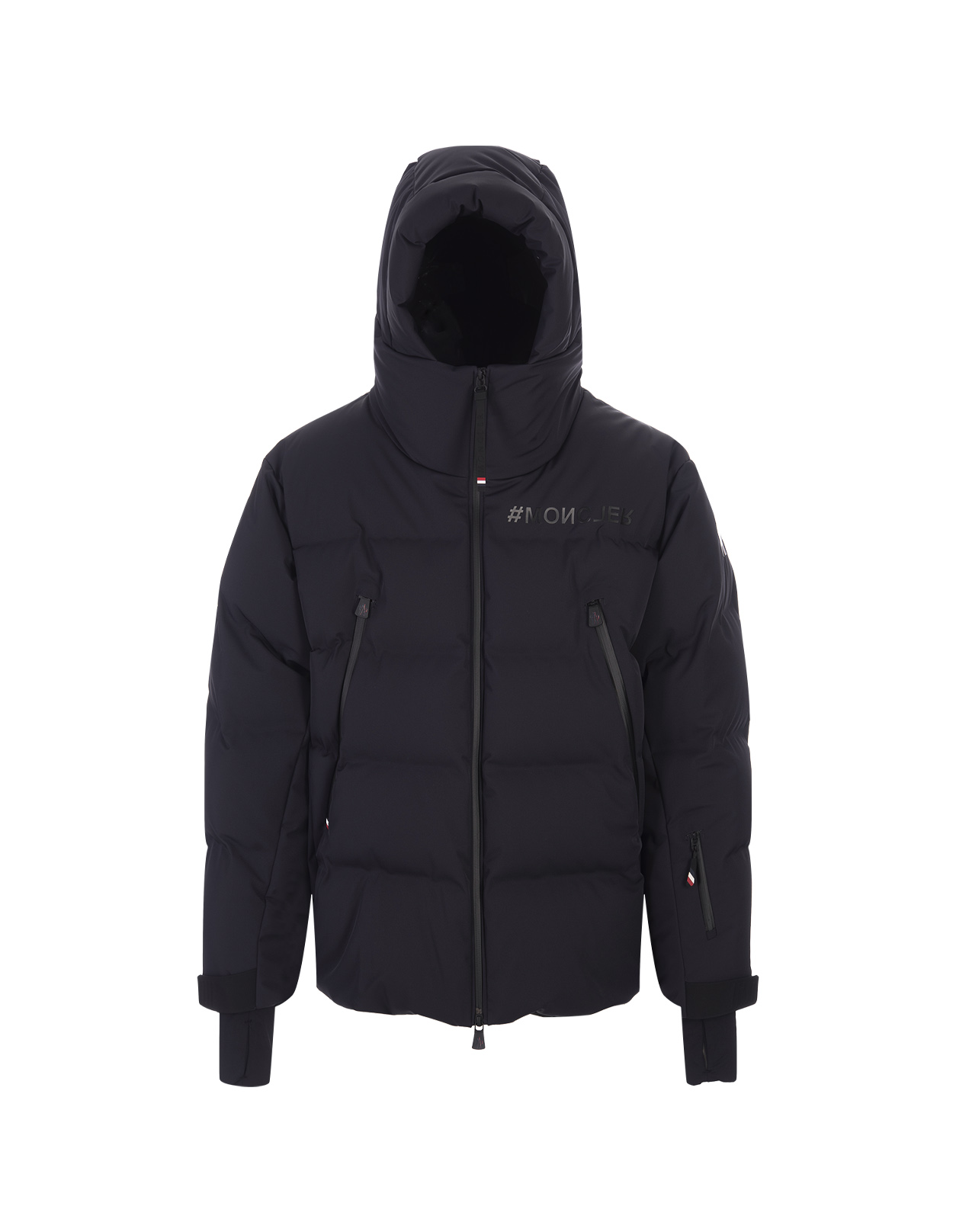 BOSS - Water-repellent hooded down jacket with double-monogram trim