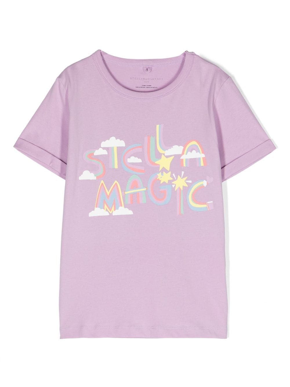 MAGLIA BAMBINO STELLA MC CARTNEY KIDS TG.14 NERA SCRITTA COLORATE