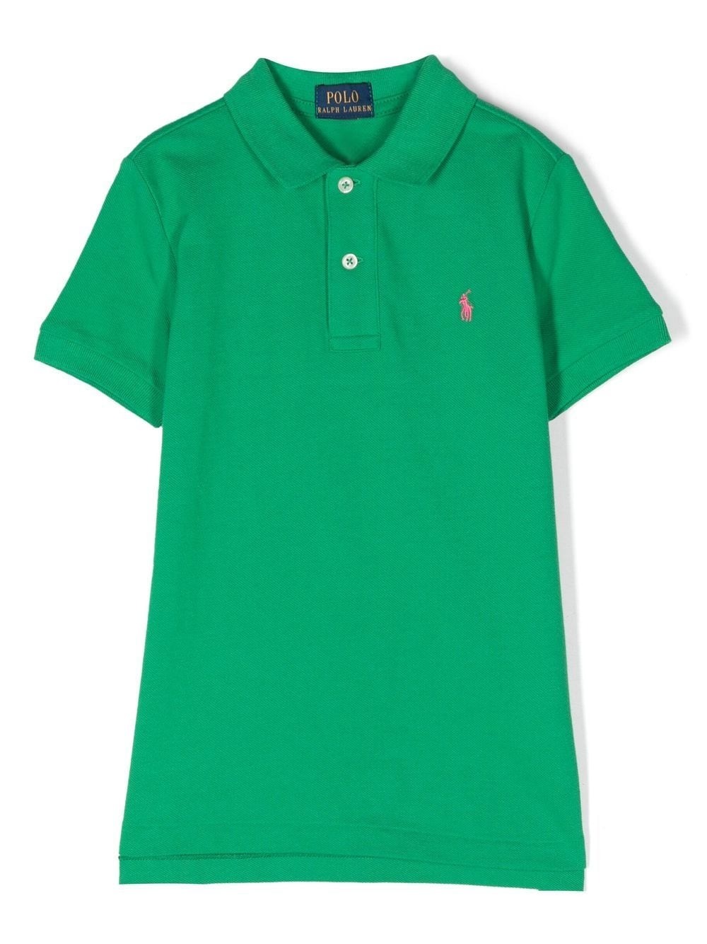 Green Piquet Polo With Pony - Ralph Lauren Kids - Russocapri