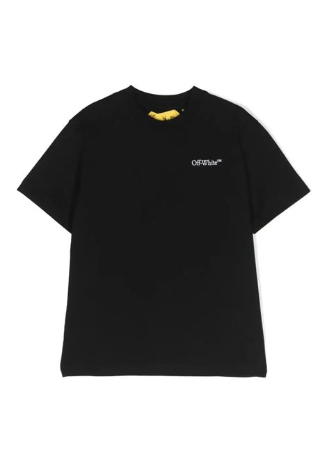 Logo Market T-Shirt In Black OFF-WHITE KIDS | OBAA002F23JER0011001