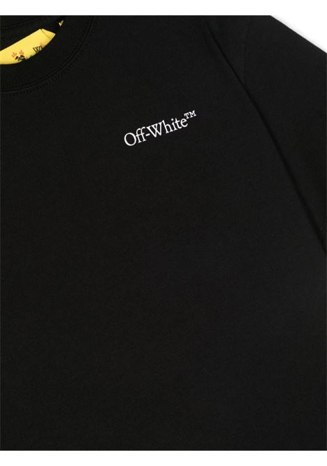 Logo Market T-Shirt In Black OFF-WHITE KIDS | OBAA002F23JER0011001