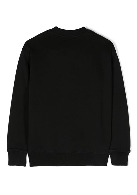 Black Slim Sweatshirt With Logo OFF-WHITE KIDS | OBBA001F23FLE0081001