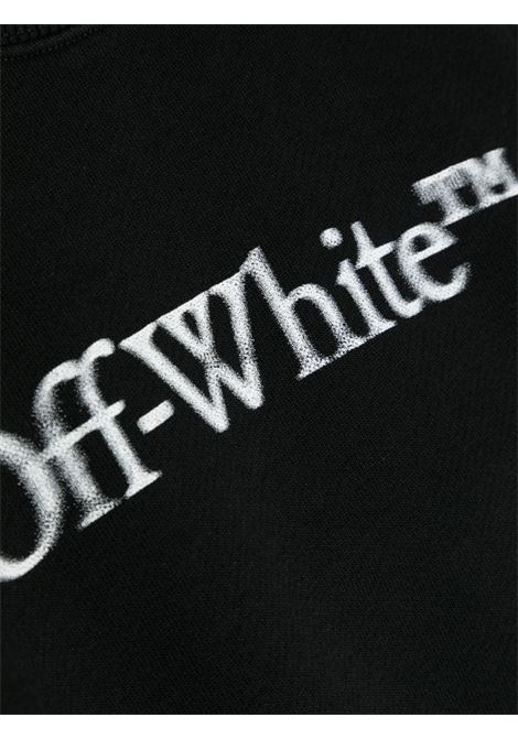 Felpa Slim Nera Con Logo OFF-WHITE KIDS | OBBA001F23FLE0081001
