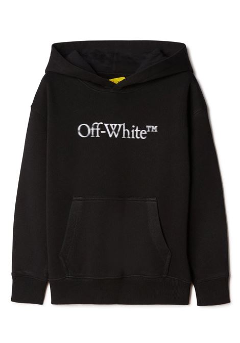 Black Hoodie With Logo OFF-WHITE KIDS | OBBB001F23FLE0011001