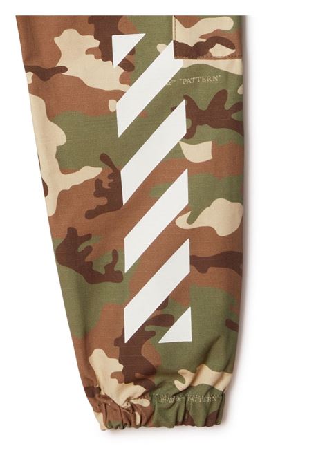 Camouflage Cargo Pants With Diagonals OFF-WHITE KIDS | OBCF004F23FAB0015601