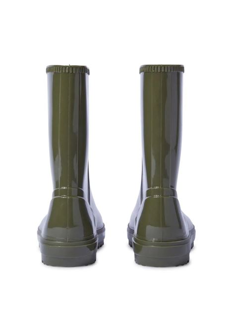 Military Green Rubber Boots With Writing OFF-WHITE KIDS | OBIE002F23MAT0015701