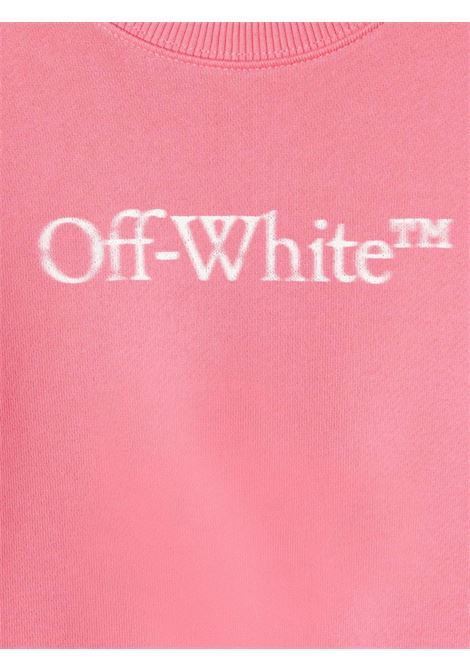 Felpa Slim Rosa Con Logo OFF-WHITE KIDS | OGBA001F23FLE0033201