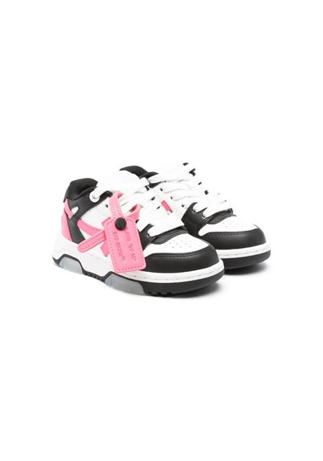 Sneakers Out Of Office Nere, Bianche e Rosa OFF-WHITE KIDS | OGIA007F23LEA0011032