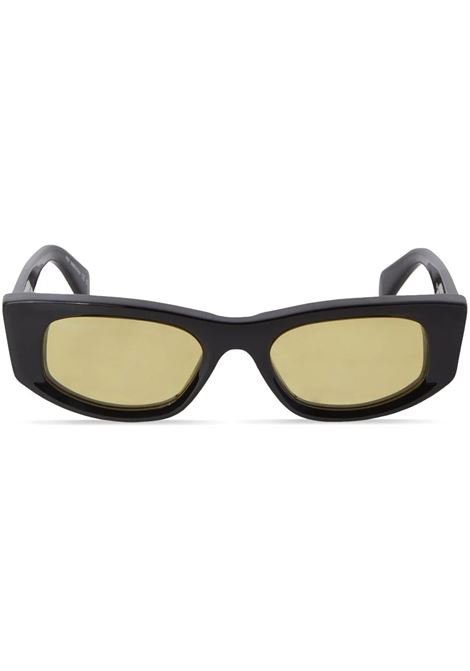 Black/Yellow Matera Sunglasses OFF-WHITE | OERI090F23PLA0011018