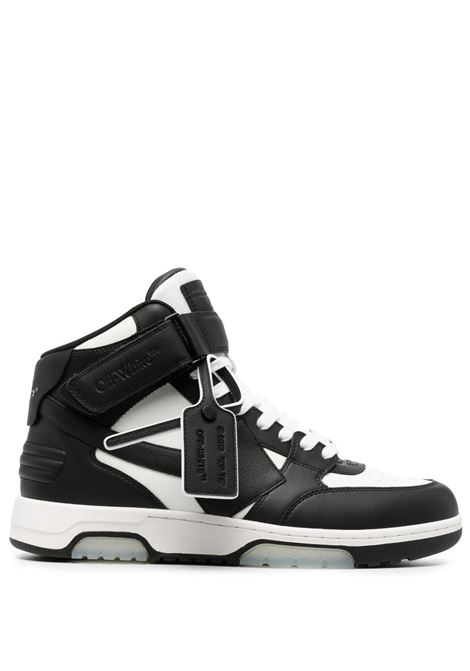 Sneakers Alte Out Of Office In Pelle Nera OFF-WHITE | OMIA259C99LEA0020110