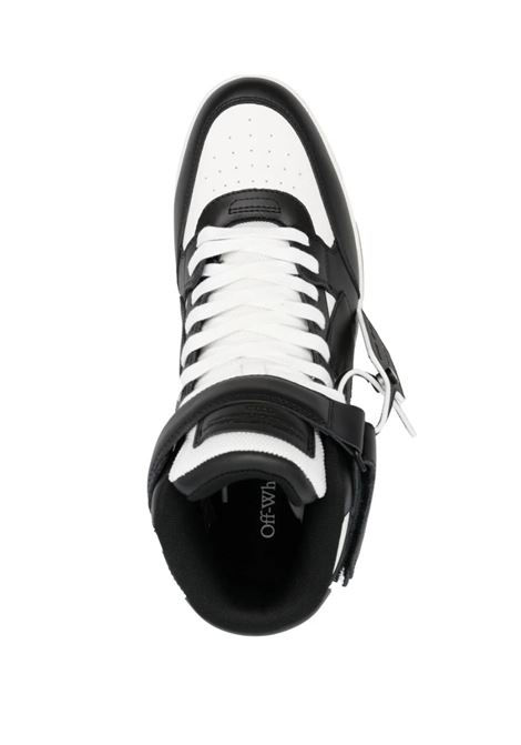 Sneakers Alte Out Of Office In Pelle Nera OFF-WHITE | OMIA259C99LEA0020110