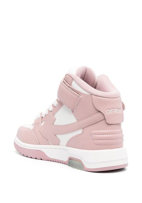 Out Of Office High Sneakers In Pink Leather OFF-WHITE | OWIA275C99LEA0020130