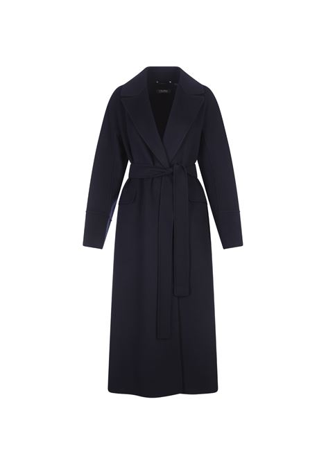 Blue Malika Long Coat 'S MAX MARA | 2429016033600081