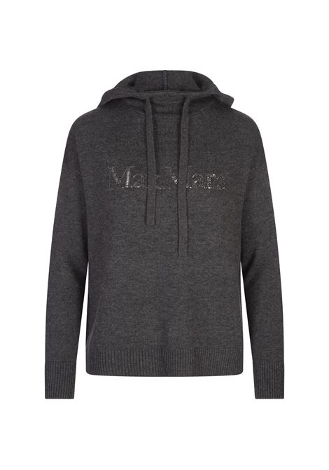 Medium Grey Gorizia Knitted Hoodie 'S MAX MARA | 2429366103600011