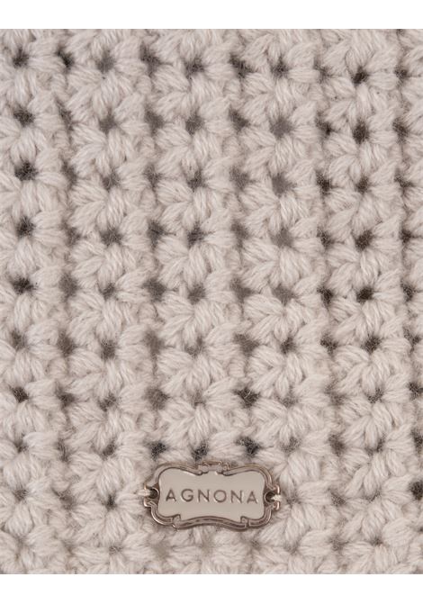 Guanti Bianchi Con Strass AGNONA | MY08040-7K120LN45