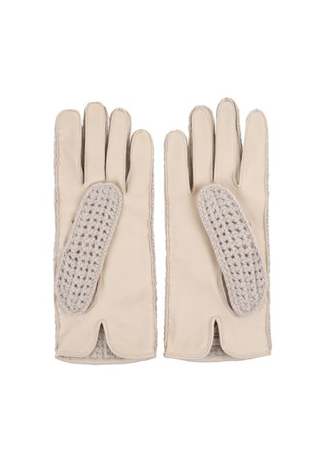 White Gloves With Rhinestones AGNONA | MY08040-7K120LN45