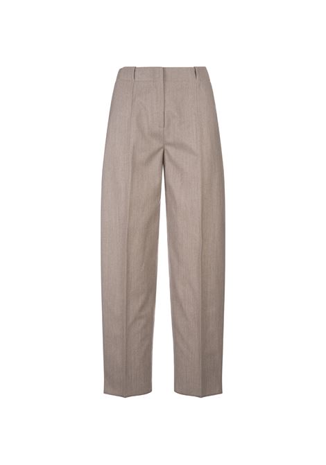Sand Wool Blend Tailoring Trousers AGNONA | T70804-Y-UW008233