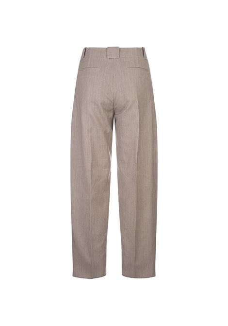 Sand Wool Blend Tailoring Trousers AGNONA | T70804-Y-UW008233