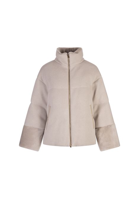 Sand Cashmere Puffer Jacket AGNONA | TH0823-X-M7003N45