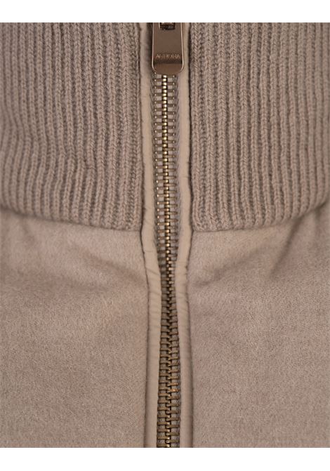 Beige Cashmere Padded Gilet AGNONA | TV0802-X-U7050N67