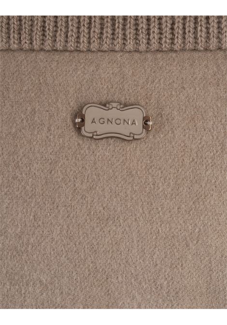 Beige Cashmere Padded Gilet AGNONA | TV0802-X-U7050N67