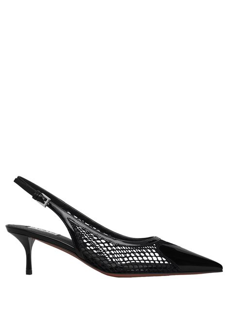 ALAIA Slingback Le Coeur In Rete Nere - ALAIA