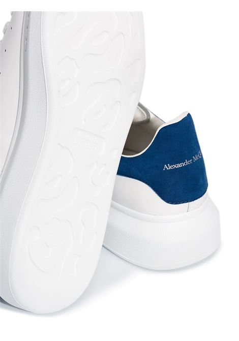White Oversized Sneakers With Paris Blue Suede Spoiler ALEXANDER MCQUEEN | 553680-WHGP79086