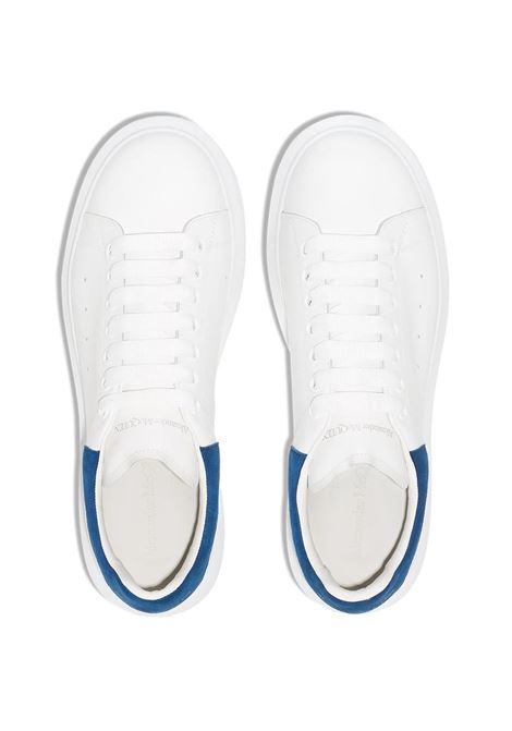 White Oversized Sneakers With Paris Blue Suede Spoiler ALEXANDER MCQUEEN | 553680-WHGP79086