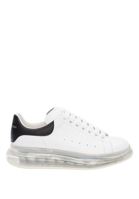 Oversized Sneakers In White Leather With Transparent Sole ALEXANDER MCQUEEN | 604232-WHX989061