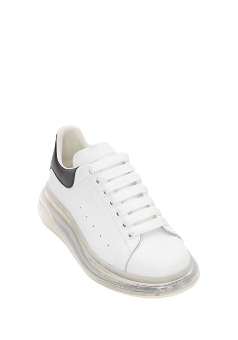 Oversized Sneakers In White Leather With Transparent Sole ALEXANDER MCQUEEN | 604232-WHX989061