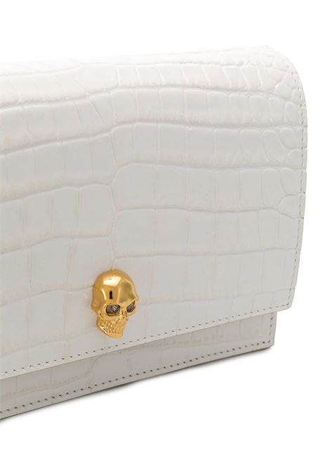 Borsa Skull Piccola Avorio Scuro e Oro ALEXANDER MCQUEEN | 613088-1HB0G9006