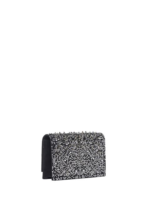 Black Small Skull Bag With Rhinestones and Studs ALEXANDER MCQUEEN | 613088-D78OM1000