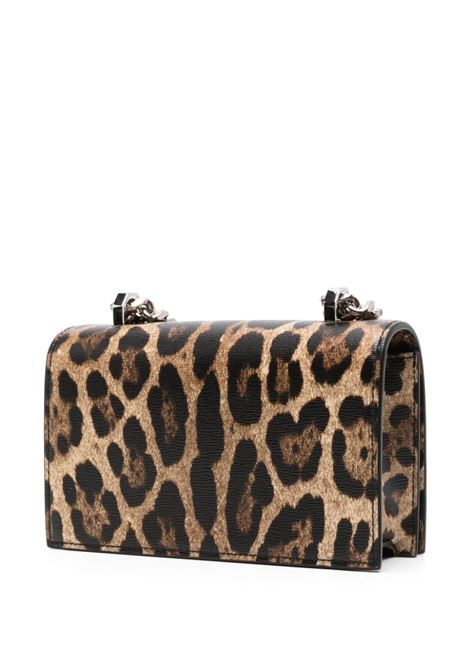 Mini Jewelled Satchel Bag With Leopard Print ALEXANDER MCQUEEN | 653134-1AATM8490