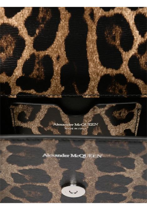 Borsa Mini Jewelled Satchel Con Stampa Leopardo ALEXANDER MCQUEEN | 653134-1AATM8490