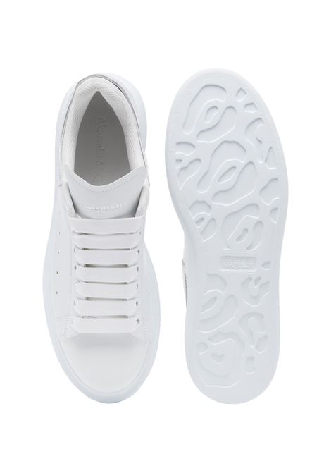 White And Metallic Silver Oversized Sneakers ALEXANDER MCQUEEN | 697103-WIFTJ9071