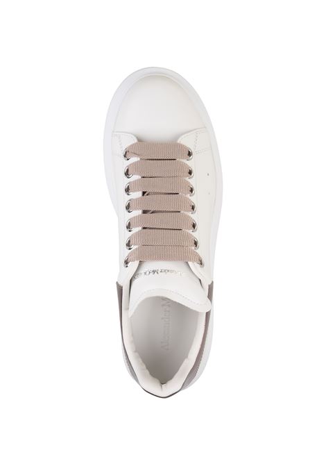 White And Metallic Pink Oversized Sneakers ALEXANDER MCQUEEN | 718139-WIFTC8782