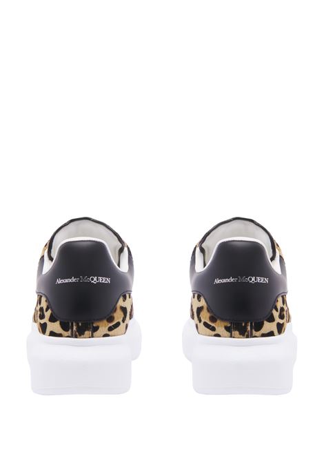 Oversized Sneakers in Leopard/Black ALEXANDER MCQUEEN | 718139-WLEN42044