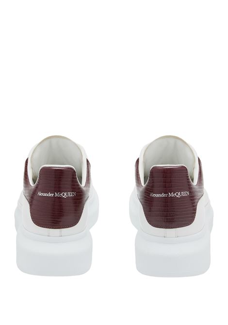 Oversized Sneakers in White/Burgundy ALEXANDER MCQUEEN | 727388-WIFT69088
