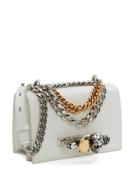 Ivory Jewelled Satchel Mini Bag With Chain ALEXANDER MCQUEEN | 732793-1HB029210