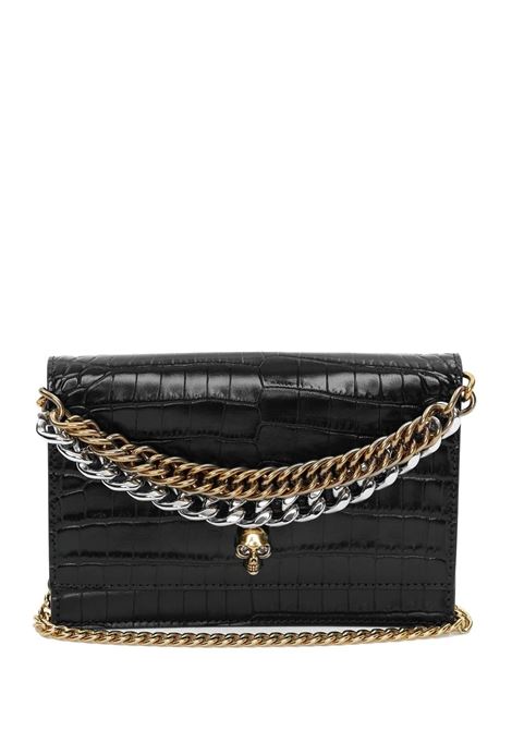 Black Small Skull Bag With Chain ALEXANDER MCQUEEN | 732796-1HB0G1000