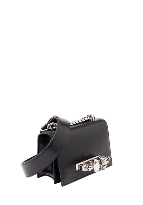 Mini Biker Jewelled Satchel Bag In Black ALEXANDER MCQUEEN | 756521-1BLCM1000