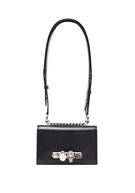 Borsa Mini Biker Jewelled Satchel Nera ALEXANDER MCQUEEN | 756521-1BLCM1000