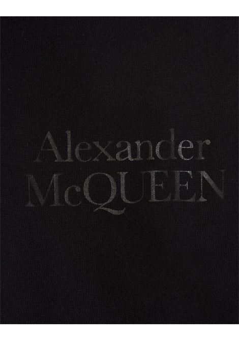 Oversized Logo T-Shirt In Black ALEXANDER MCQUEEN | 759390-QTABR0548