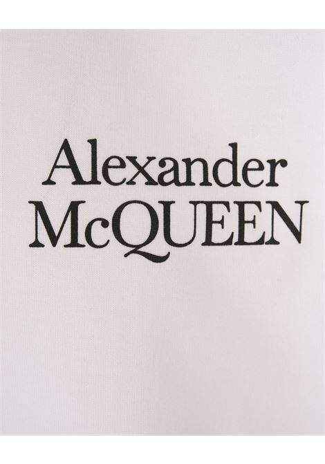 Oversized Logo T-Shirt In White ALEXANDER MCQUEEN | 759390-QTABR0909