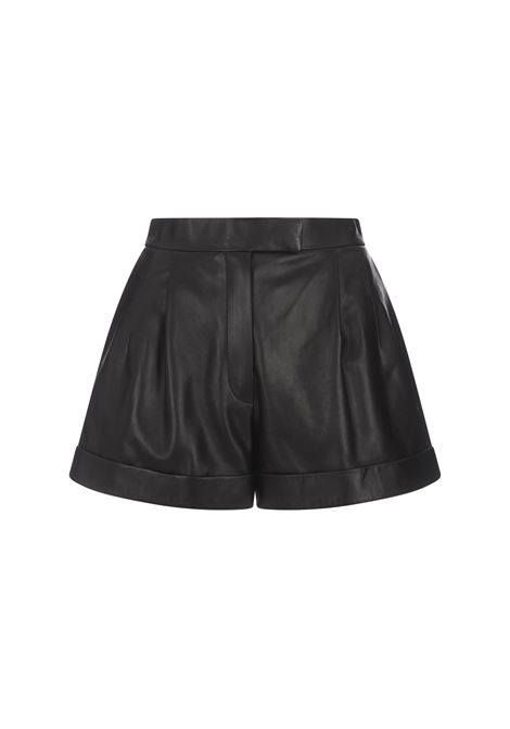 Shorts In Pelle A Vita Alta Neri ALEXANDER MCQUEEN | 770562-Q5AL11000